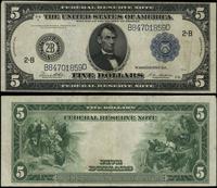 5 dolarów 1914, seria B 84701859 D, podpisy Whit