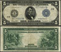 5 dolarów 1914, seria B 77793023 D, podpisy Whit