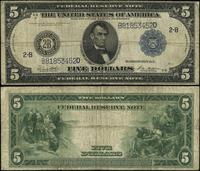 5 dolarów 1914, seria B 81853452 D, podpisy Whit