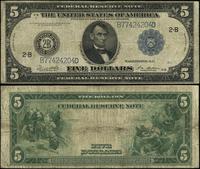 5 dolarów 1914, seria B 77424204 D, podpisy Whit