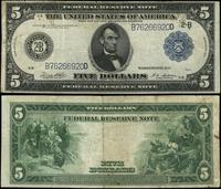 5 dolarów 1914, seria B 76266920 D, podpisy Whit