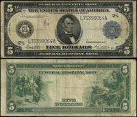 5 dolarów 1914, seria L 79399064 A, podpisy Whit