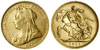 1 suweren (funt) 1901 S, Sydney, złoto, 7.98 g, 