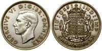 1 korona 1937, Londyn, srebro próby 500, patyna,