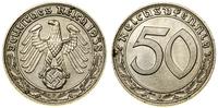 50 fenigów 1938 E, Muldenhütten, ładne, AKS 42, 