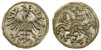 denar 1554, Wilno, bardzo ładny i rzadki, Cesnul