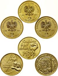 Polska, zestaw 3 x 2 złote, 2000