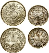 Cesarstwo Niemieckie, zestaw 2 monet, 1914