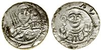 denar (1138–1146), Aw: Półpostać rycerza na wpro