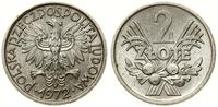 2 złote 1972, Warszawa, aluminium, Parchimowicz 