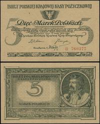 5 marek polskich 17.05.1919, seria B, numeracja 