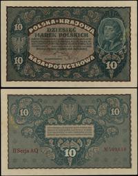 10 marek polskich 23.08.1919, seria II-AQ, numer