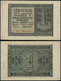 1 złoty 1.08.1941, seria AC, numeracja 3527336, 