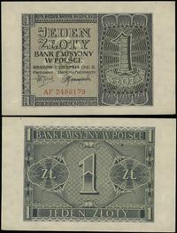 1 złoty 1.08.1941, seria AF, numeracja 2488179, 