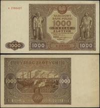 1.000 złotych 15.01.1946, seria K, numeracja 279