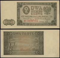 2 złote 1.07.1948, seria BC, numeracja 3856751, 