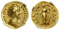 aureus po 141 , Rzym, Aw: Popiersie cesarzowej w