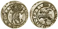 szeląg srebrny 1653, Wilno, bardzo ładny, Ivanau