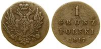 1 grosz 1817 IB, Warszawa, odmiana z dłuższym og