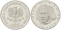 100 złotych 1978, Adam Mickiewicz, moneta w kaps