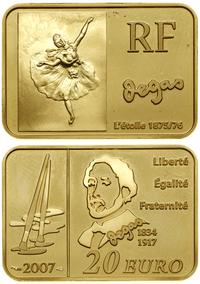 20 euro 2007, Paryż, Malarze - Edgar Degas, złot