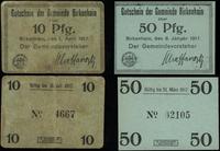 zestaw 2 bonów 1917, 10 fenigów 1.04.1917 (st. I