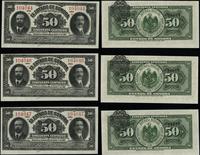 zestaw: 3 x 50 centavos 1.01.1915, seria H, nume