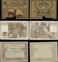 zestaw 3 banknotów, w zestawie: 100 franków 18.0