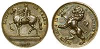 żeton 1825, Aw: Władca na koniu w lewo, na dole 