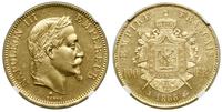 100 franków 1866 A, Paryż, głowa w wieńcu laurow