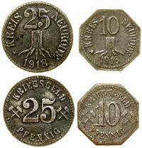 zestaw: 10 i 25 fenigów 1918, żelazo, monety pol