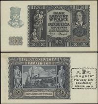 20 złotych 1.03.1940, seria L, numeracja 2517123