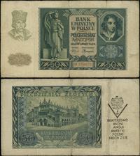 50 złotych 1.03.1940, seria D, numeracja 1749171