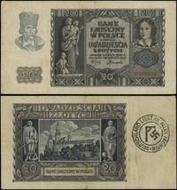 20 złotych 1.03.1940, seria D, 9094242, z nadruk