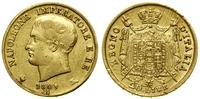 20 lirów 1809, Mediolan, złoto, 6.41 g, Fr. 7, P