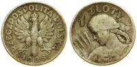 1 złoty 1925, Londyn, głowa kobiety z kłosami, p