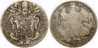 1/2 scudo 1777, Rzym, srebro, 12.76 g, Berman 29