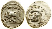 drachma ok. 200–80 pne, Aw: Krowa stojąca w lewo