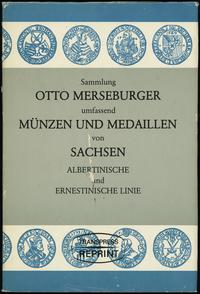 literatura numizmatyczna, Zschiesche & Köder, Sammlung Otto Merseburger umfassend Münzen und Medaill..