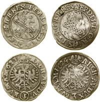 Czechy, zestaw: 2 x 3 krajcary, 1624 i 1628