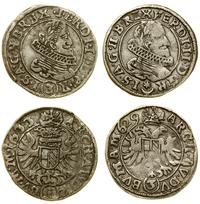 Czechy, zestaw: 2 x 3 krajcary, 1629 i 1633