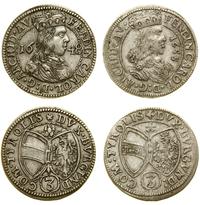 Austria, zestaw: 2 x 3 krajcary, 1648 i 1655