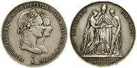 1 gulden zaślubinowy 1854 A, Wiedeń, wybity z ok