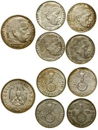 zestaw 5 monet, 5 marek 1936 A (Berlin), 4 x 2 m