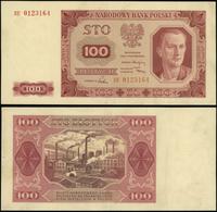 100 złotych 1.07.1948, seria EE, numeracja 01231