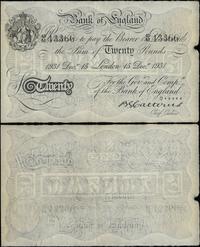 20 funtów 15.12.1931, seria M 45, numeracja 4336