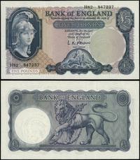 5 funtów 1957–1961, seria H 82, numeracja 847237