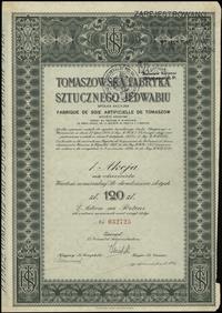 1 akcja na 120 złotych 1936, Warszawa, numeracja