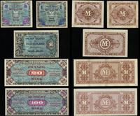 zestaw 5 banknotów: 1, 5, 10, 20, 100 marek 1944