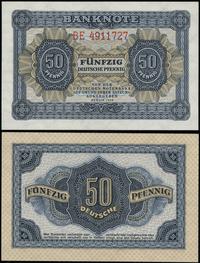 50 fenigów 1948, seria BE, numeracja 4911727, pi